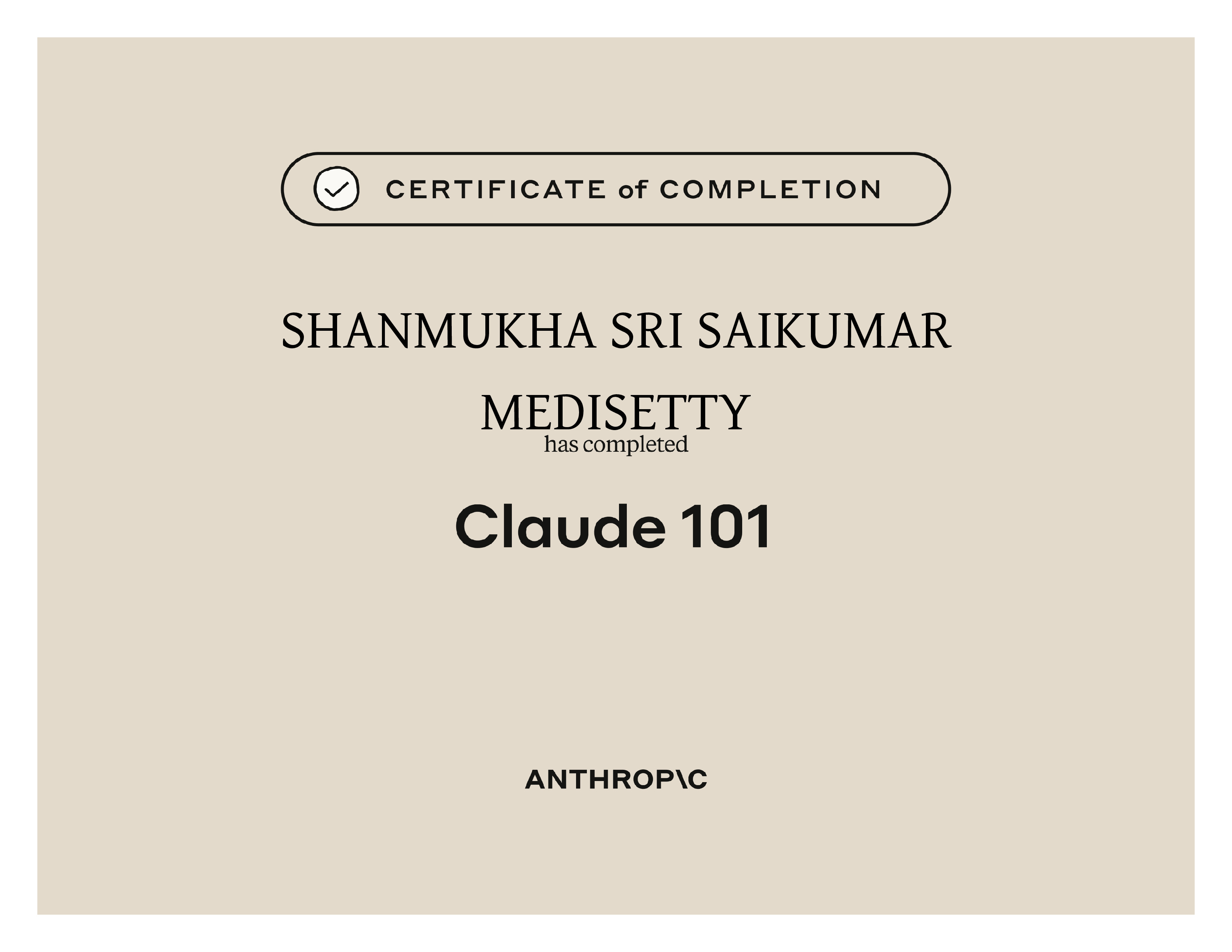 Certificate of Excellence