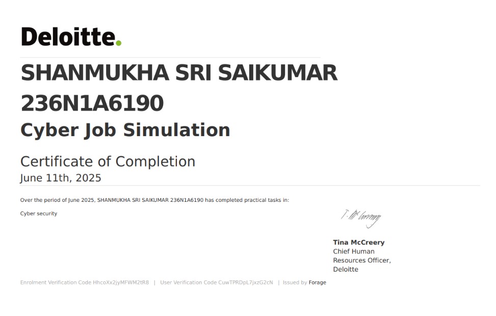 Deloitte Technical Certification